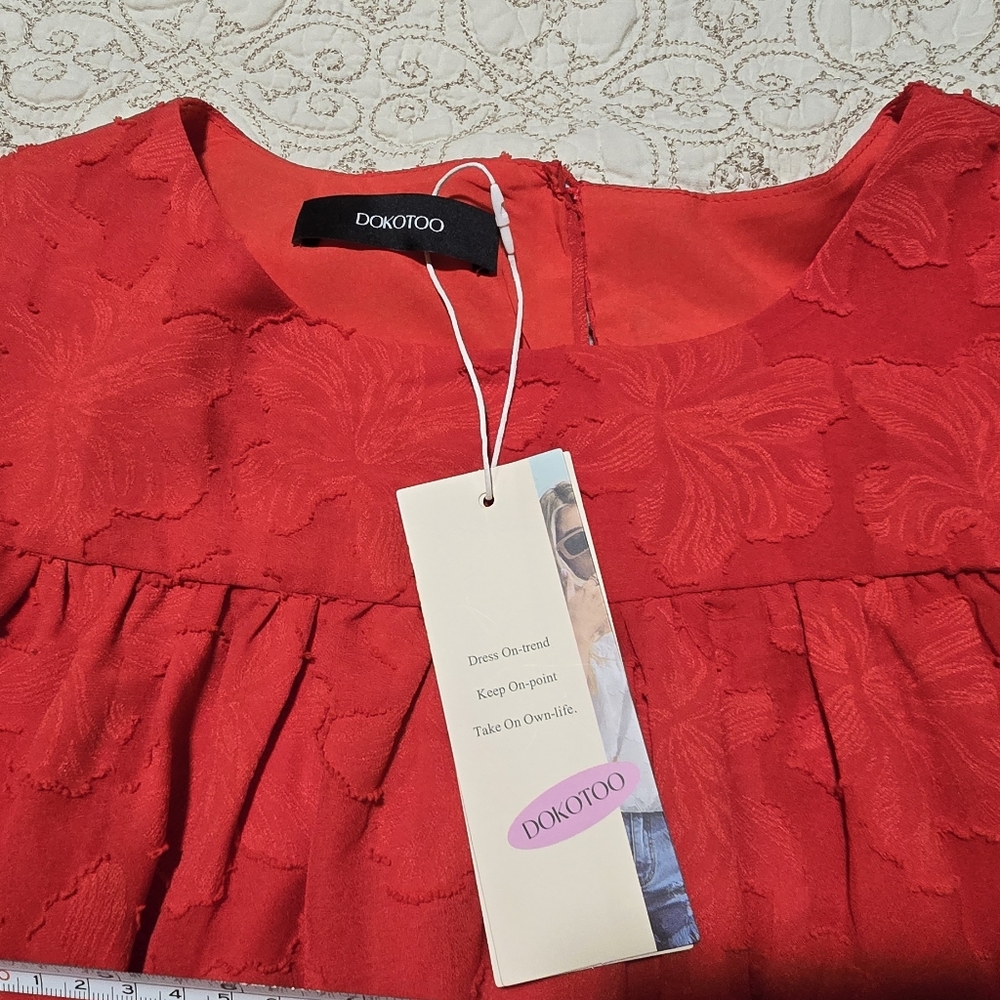 Doxotoo Red Women Top